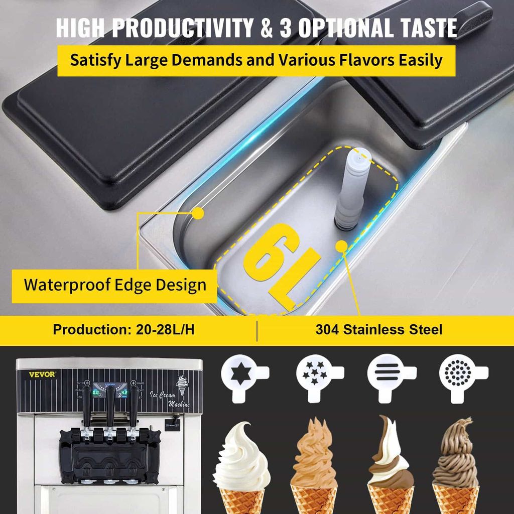 Venus soft serve machine is easy to operate and delivers consistent, high-quality ice cream