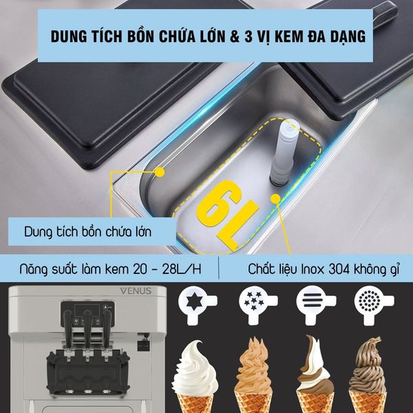 venus vsc318 3 vị kem