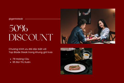 𝐆𝐈𝐀̉𝐌 𝟓𝟎% Top Blade Steak