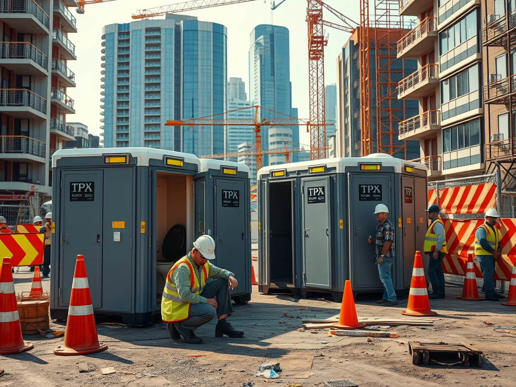 Nhà vệ sinh di động TPX cho xây dựng