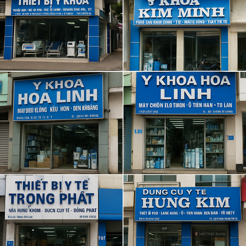 Những tuyến đường bán thiết bị y tế nổi tiếng ở Thành phố Hồ Chí Minh