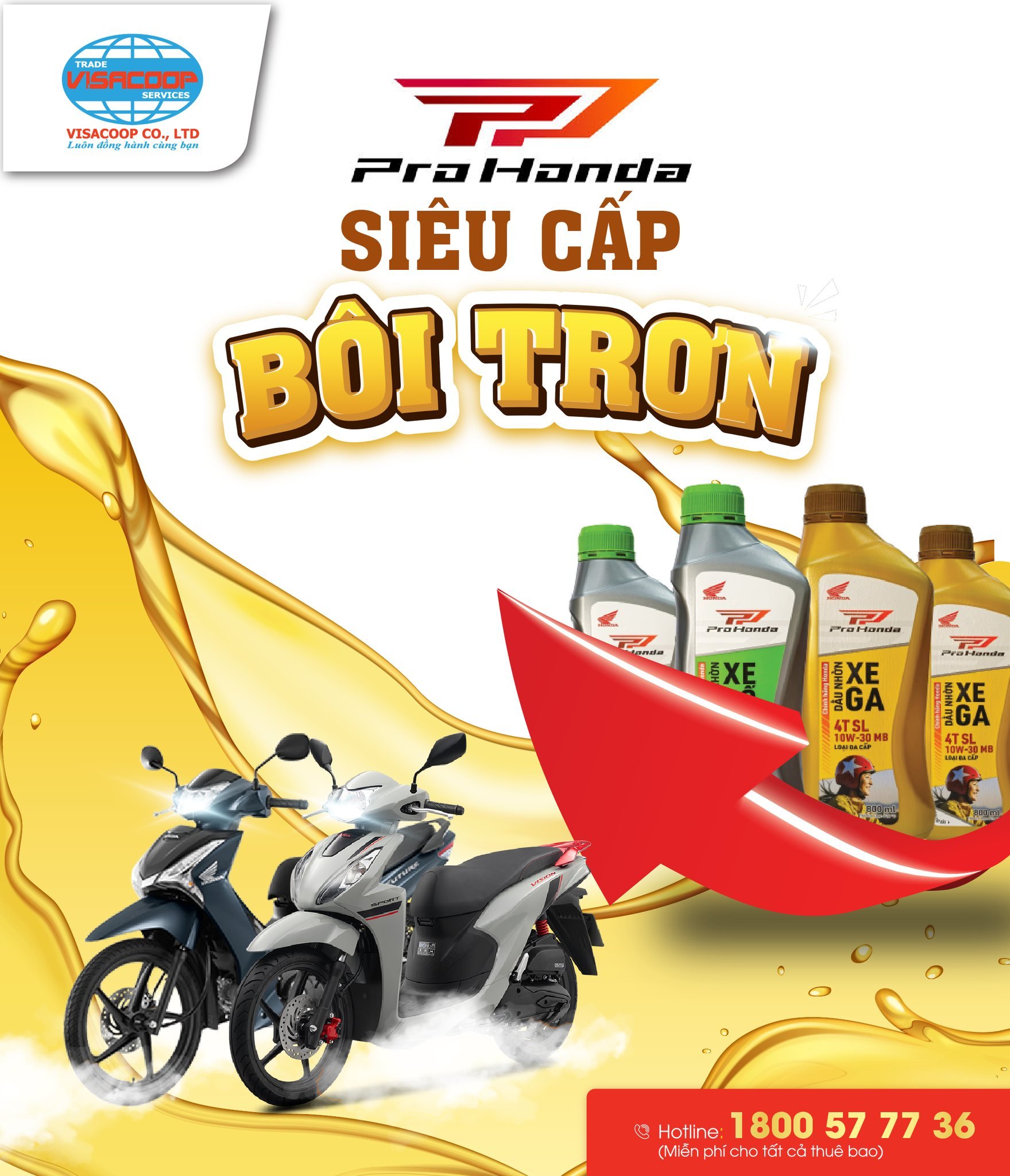 DẦU NHỜN Pro Honda