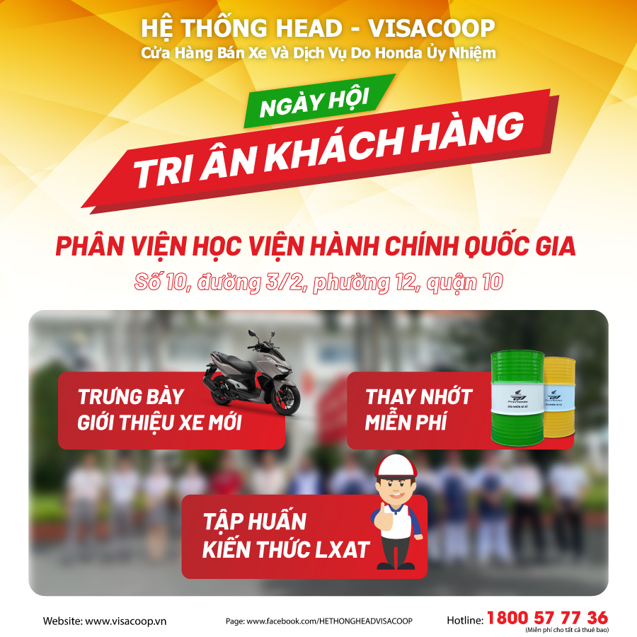HEAD VISACOOP TỔ CHỨC NGÀY HỘI 4S – LÁI XE AN TOÀN & TRI ÂN KHÁCH HÀNG TẠI QUẬN 10