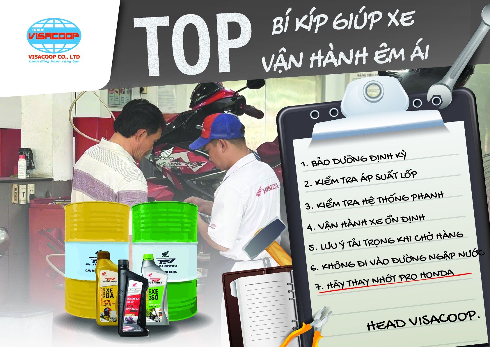 7 TIPS GIÚP XE LUÔN ÊM – BỀN – KHỎE mà nhiều người chưa để ý!