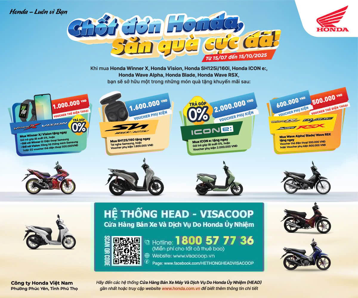 CHỐT ĐƠN HONDA SĂN QUÀ CỰC ĐÃ