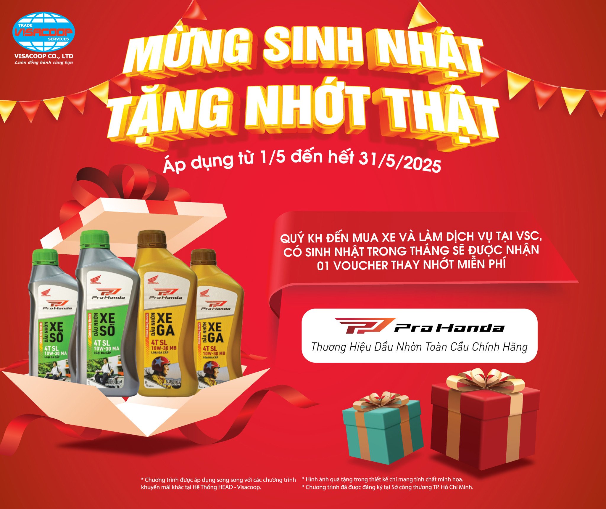 SINH NHẬT THÁNG 5 – ĐỪNG BỎ LỠ MÓN QUÀ ĐẶC BIỆT TỪ VISACOOP!