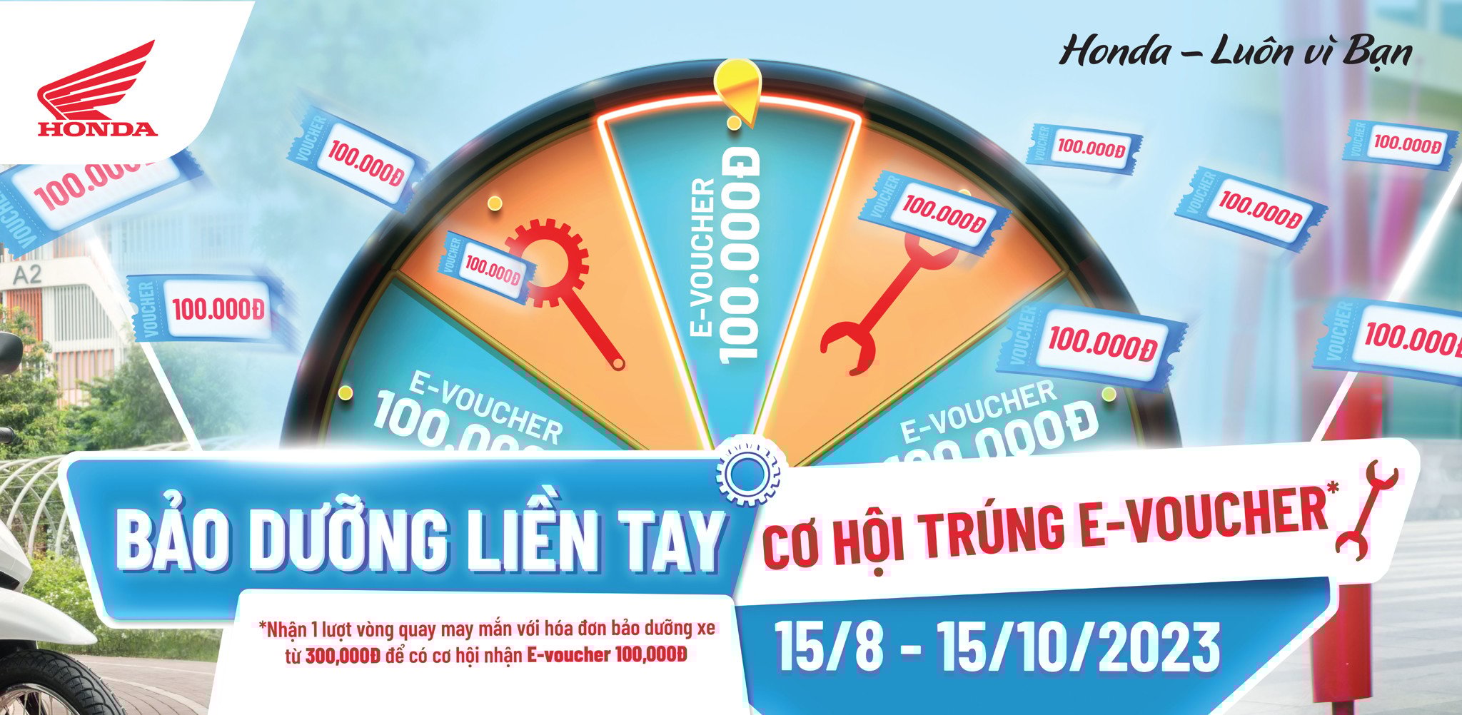 BẢO DƯỠNG LIỀN TAY - CƠ HỘI TRÚNG E-VOUCHER