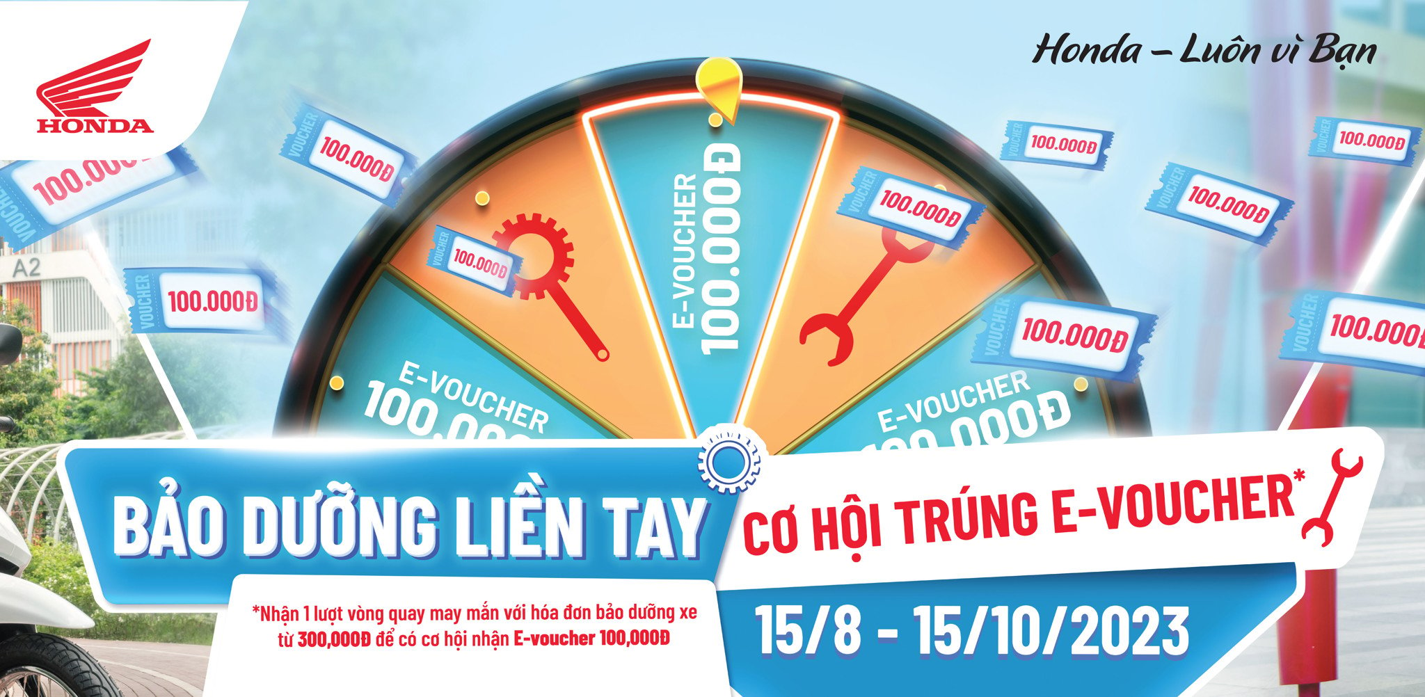 BẢO DƯỠNG LIỀN TAY - CƠ HỘI TRÚNG E-VOUCHER