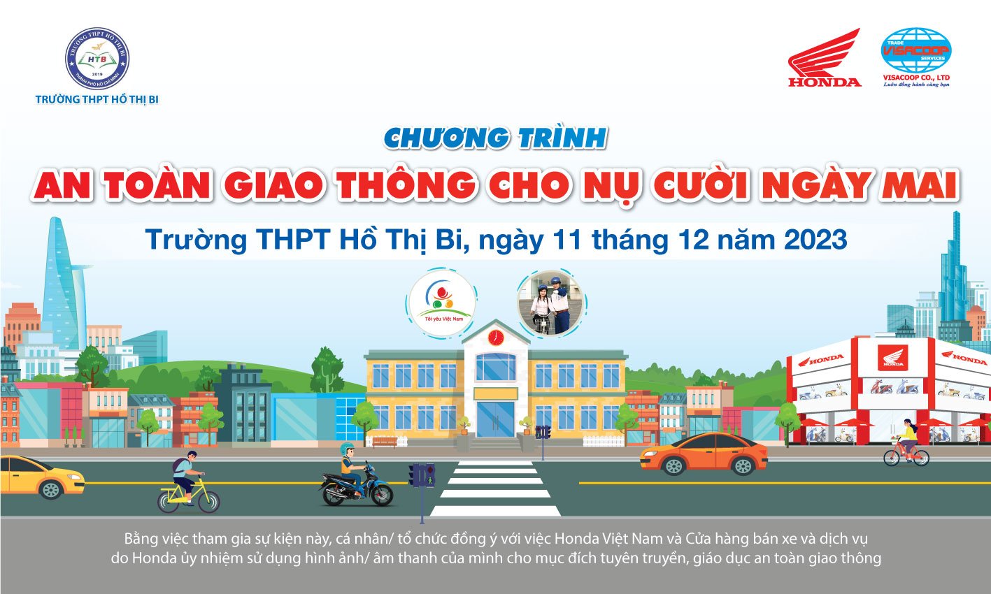 AN TOÀN GIAO THÔNG CHO NỤ CƯỜI NGÀY MAI THPT Hồ Thị Bi