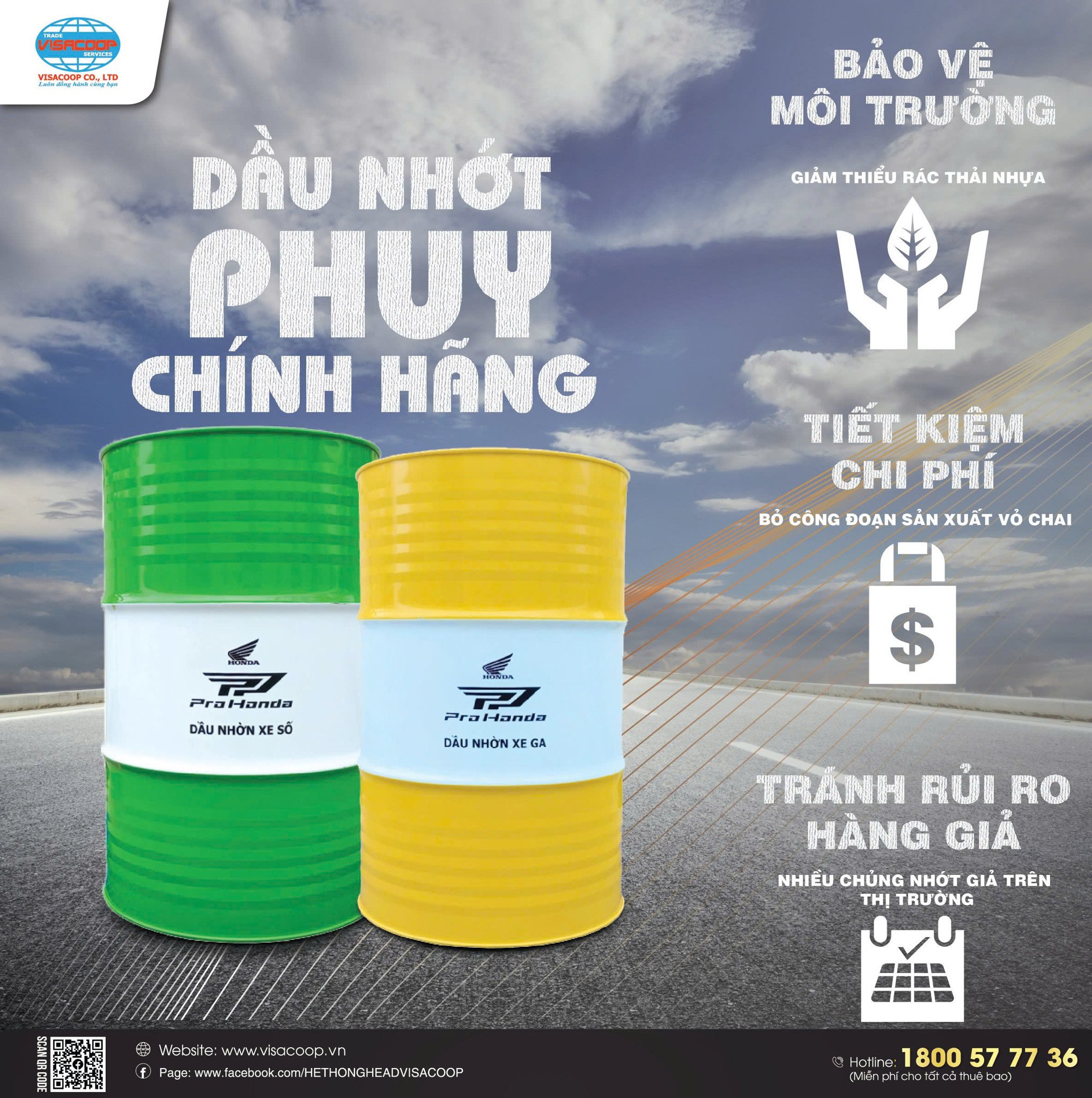 THAY DẦU NHỚT CHUẨN – CHỌN PRO HONDA DẠNG PHUY TẠI HEAD VISACOOP!