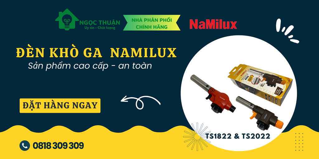 So Sánh Đặc Điểm Đèn Khò Ga Namilux TS1822 và TS2022