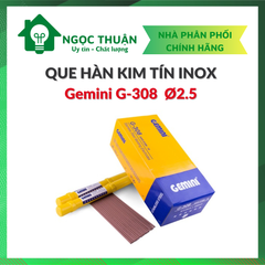Que hàn Kim Tín inox 2ly5 Gemini G-308 Ø 2.5