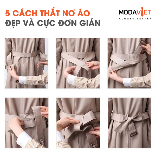 TIẾT LỘ 5 CÁCH THẮT NƠ ÁO ĐẸP VÀ CỰC ĐƠN GIẢN
