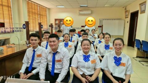 2024年4月23日・24日　ベトナムの取引先である「JVSグループ」にて技能実習生21名（介護職種）の選抜試験を開催