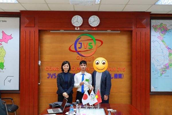 2025年3月6日　ベトナムの取引先である「JVSグループ」にて技能実習生3名【機械検査 男性3名】の選抜試験を開催しました。