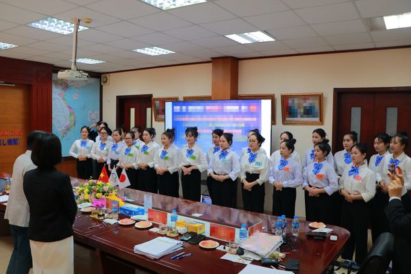 2024年3月4日　ベトナムの取引先である「JVSグループ」にて技能実習生40名（惣菜製造業）の選抜試験を開催