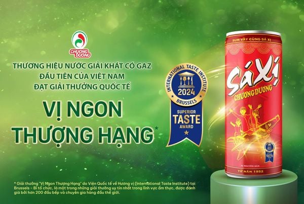 Sá Xị Chương Dương - Thương hiệu nước giải khát đầu tiên của Việt Nam đạt giải thưởng quốc tế Vị Ngon Thượng Hạng