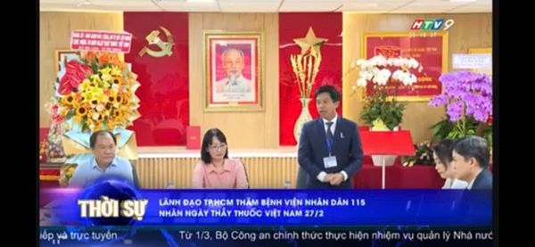 HTV9 - Thời sự: Đoàn Lãnh đạo UBND TP.HCM đến thăm và chúc mừng Y bác ...