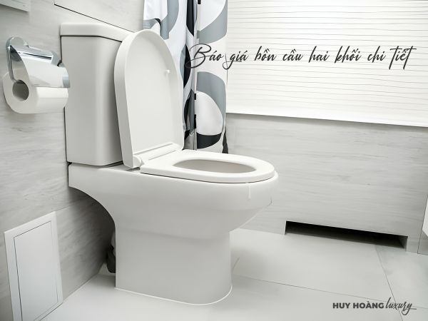Tổng hợp giá bồn cầu 2 khối chi tiết, mới nhất năm 2024