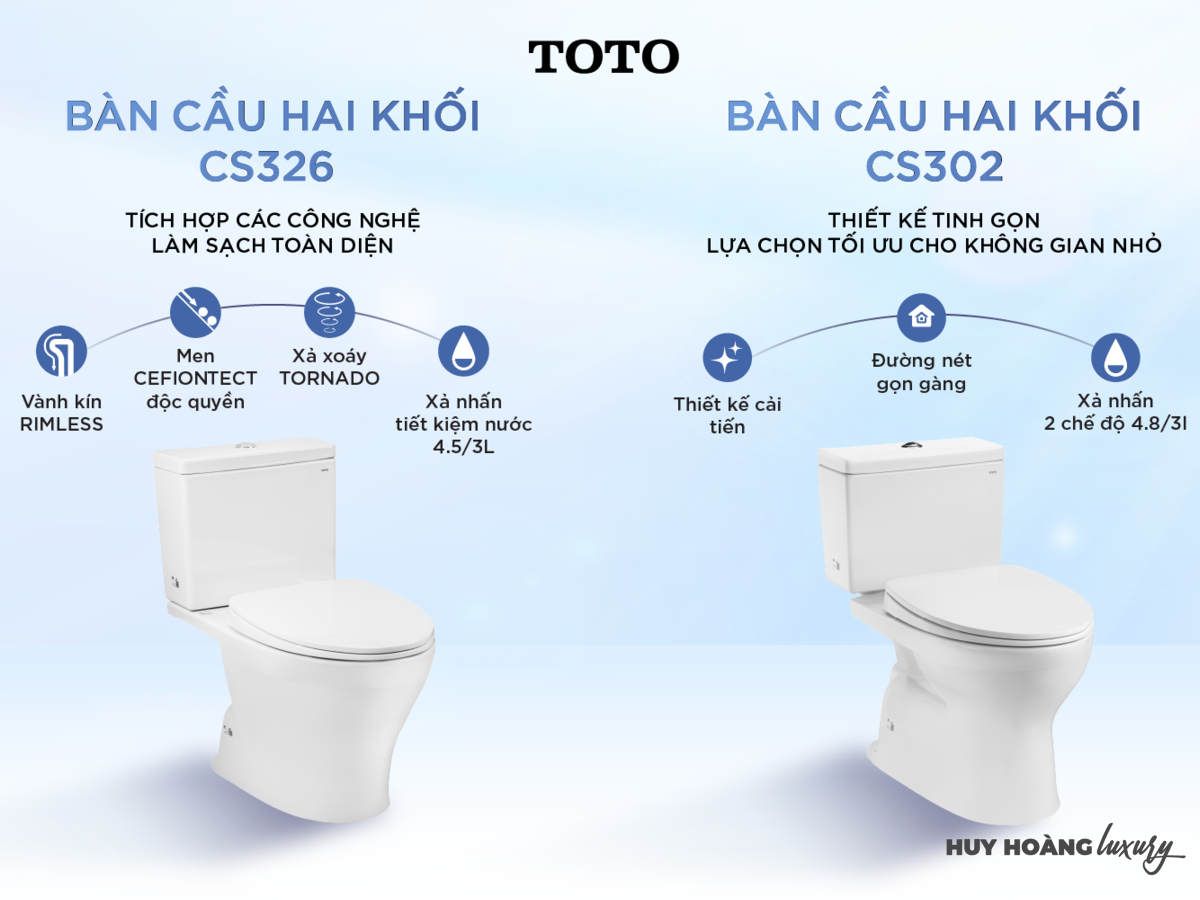 TOTO 2 khối CS326DT3