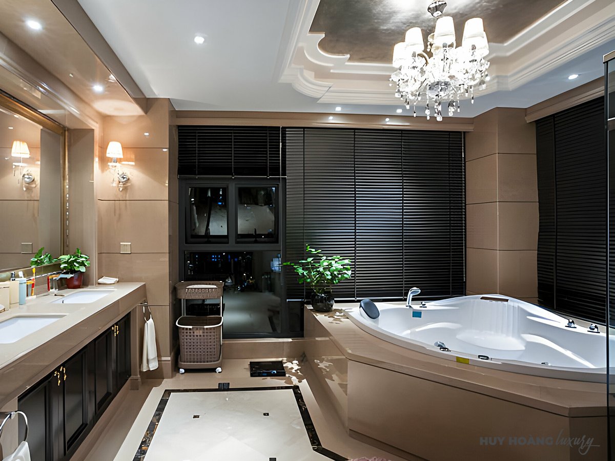 Chọn bồn tắm góc có kích thước phù hợp với không gian