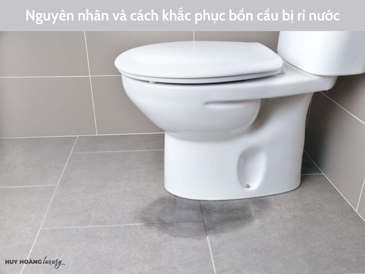 Nguyên nhân và cách khắc phục bồn cầu bị rỉ nước