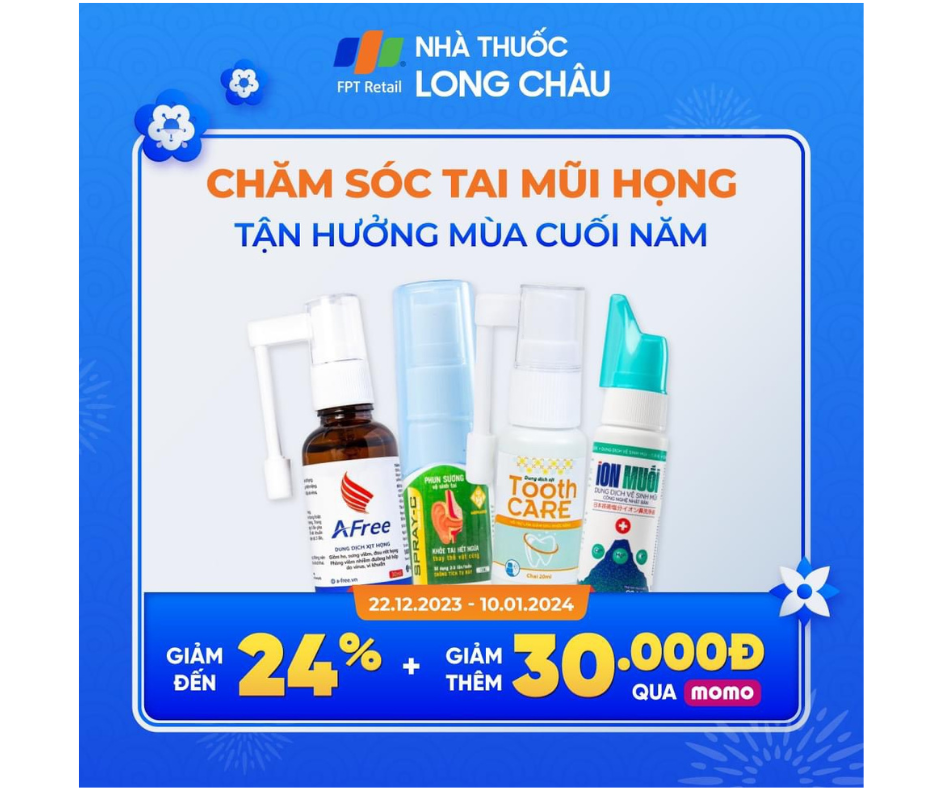 Tooth Care - Xịt hỗ trợ giảm đau nhức răng hiện đang được bán tại Chuỗi Nhà Thuốc Long Châu