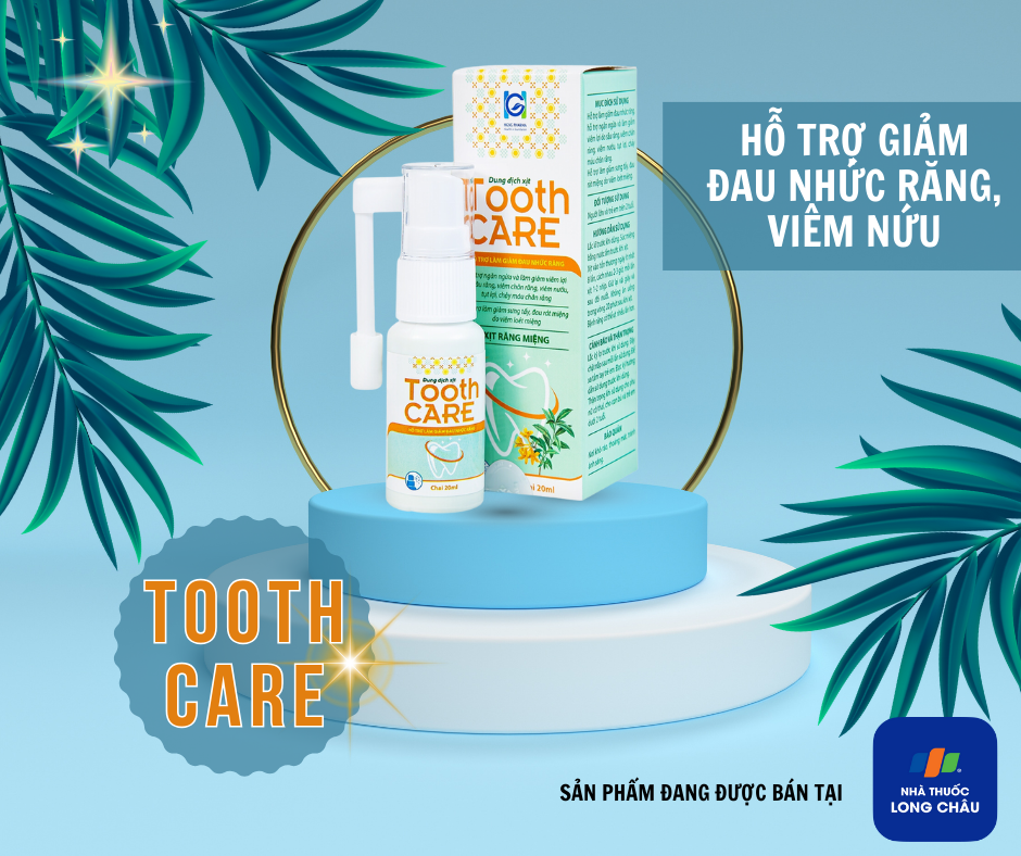 Tooth Care - Xịt hỗ trợ giảm đau nhức răng hiện đang được bán tại Chuỗi Nhà Thuốc Long Châu