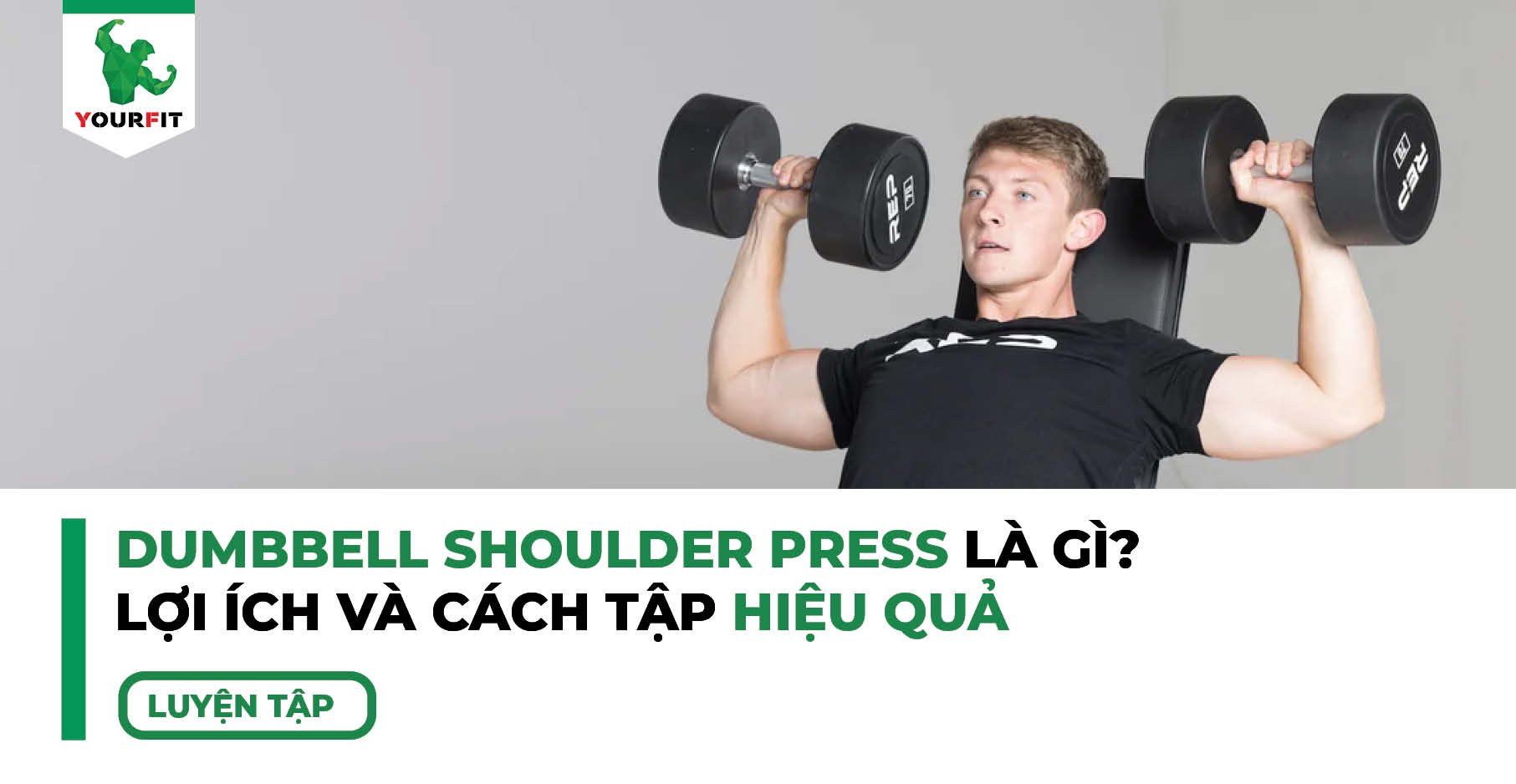Dumbbell Shoulder Press Là Gì? Lợi Ích Và Cách Tập Bài Dumbbell Shoulder Press Hiệu Quả