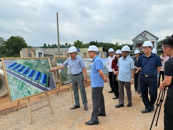Lãnh đạo UBND tỉnh Lạng Sơn kiểm tra tình hình thực hiện tại Cụm Công Nghiệp Hồ Sơn 1
