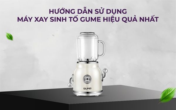 Hướng dẫn sử dụng máy xay sinh tố Gume hiệu quả nhất - Xay mịn mọi món chỉ trong nháy mắt