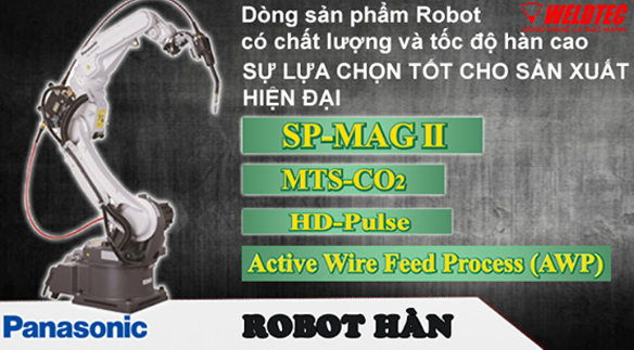 Hệ thống robot hàn với công nghệ cấp dây tích cực