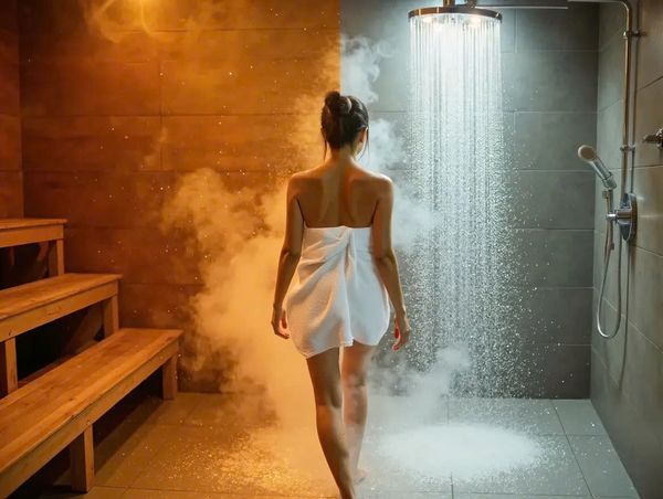 Kết hợp tắm lạnh sau khi xông hơi