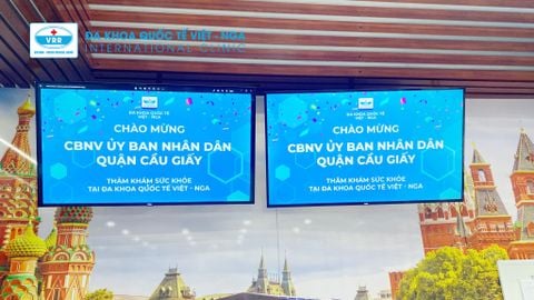 Đa khoa Quốc tế Việt - Nga đồng hành cùng CBNV Ủy ban Nhân dân Quận Cầu Giấy trên hành trình thăm khám sức khỏe