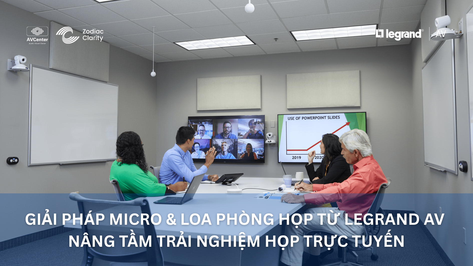 Giải pháp micro & loa phòng họp tối ưu từ Legrand AV – Nâng tầm trải nghiệm họp trực tuyến