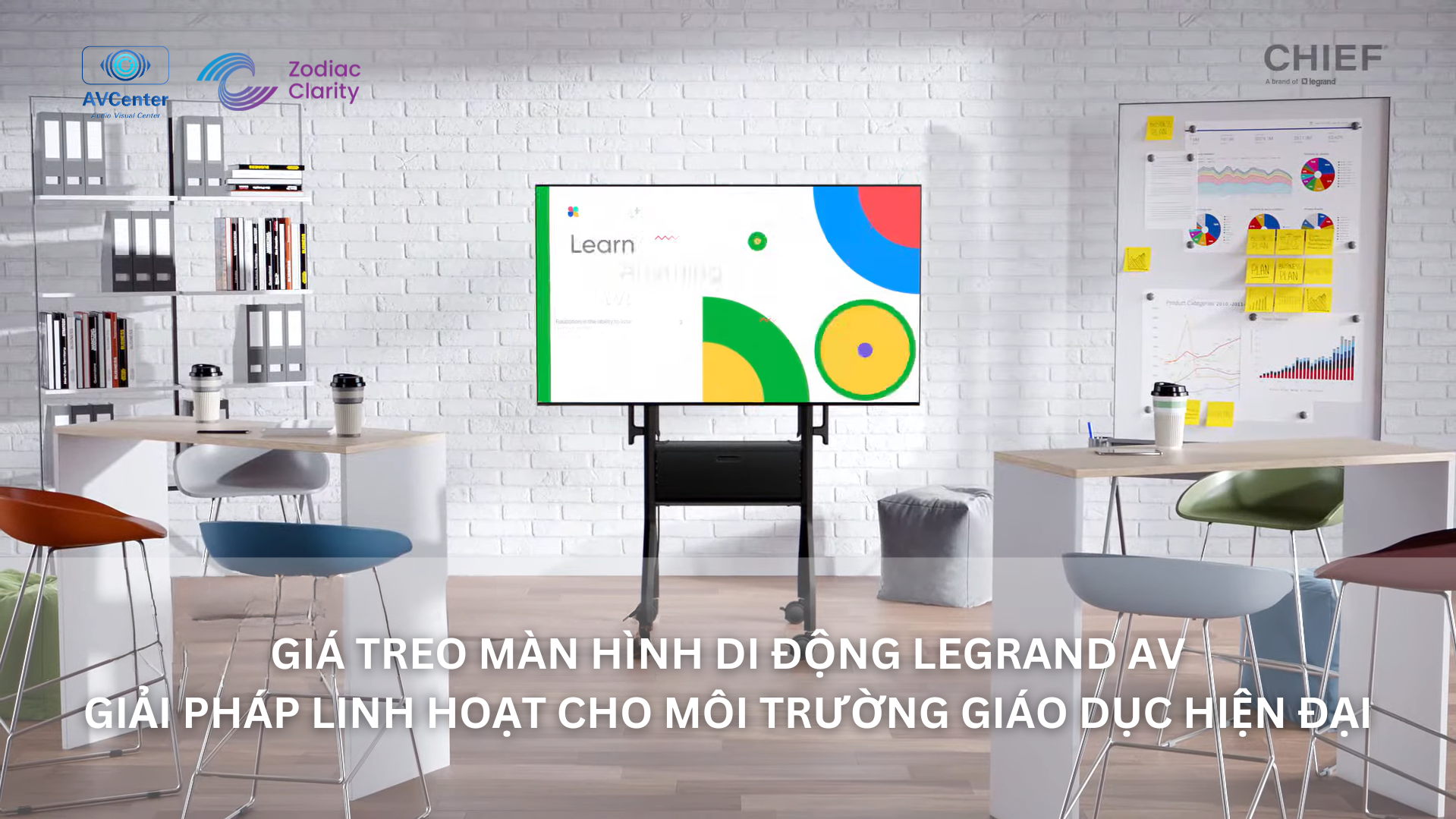 Giá Treo Màn Hình Di Động Chief Legrand AV – Giải Pháp Linh Hoạt Cho Môi Trường Giáo Dục Hiện Đại
