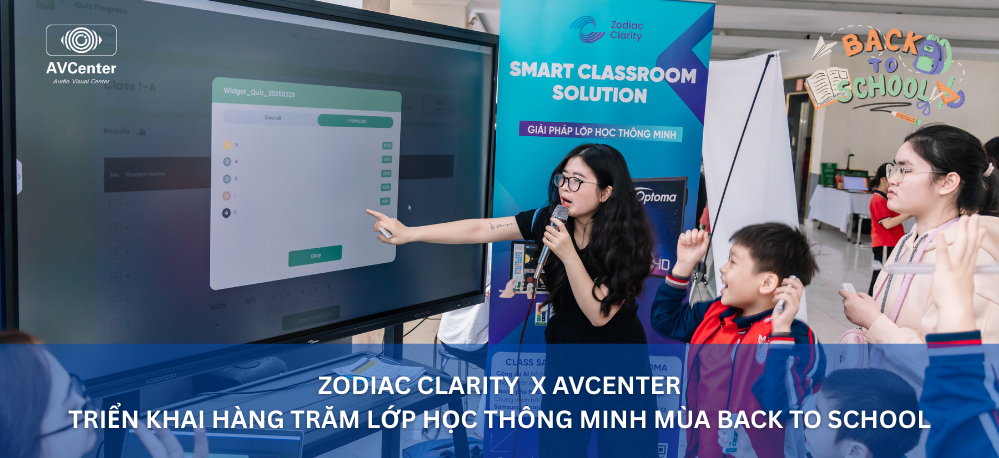 Zodiac Clarity x AVCenter triển khai lắp đặt hàng trăm lớp học thông minh mùa Back to School