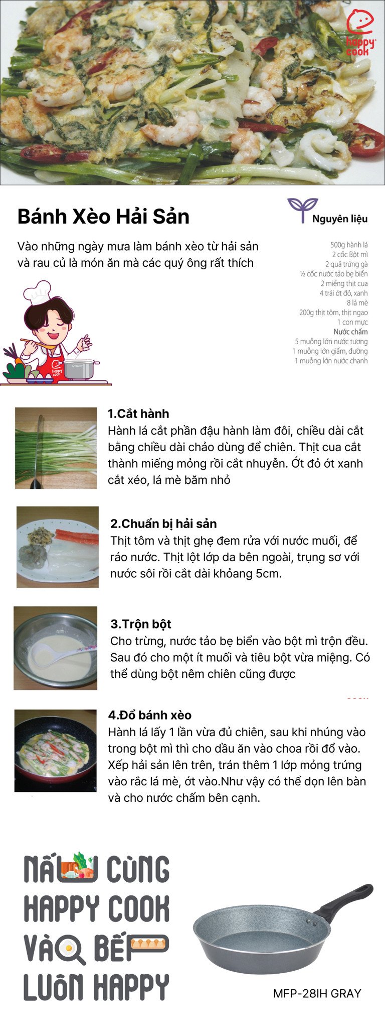 Bánh Xèo Hải Sản (해물파전)