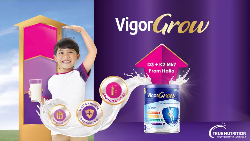 7 Lý Do Tại Sao Ba Mẹ Nên Chọn Sữa Non Vigor Grow Cho Con Yêu?