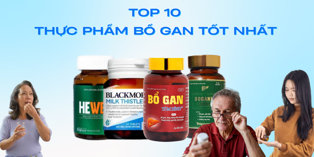 Top 10+ Sản Phẩm Bổ Gan Hỗ Trợ Chức Năng Gan Khỏe Mạnh