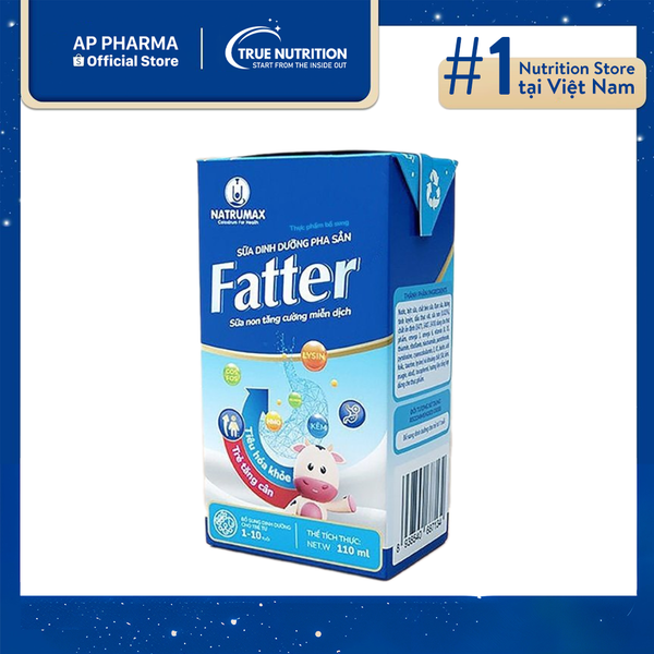 Sữa Natrumax Fatter: Dinh Dưỡng Tối Ưu Cho Trẻ Khỏe Mạnh và Thông Minh