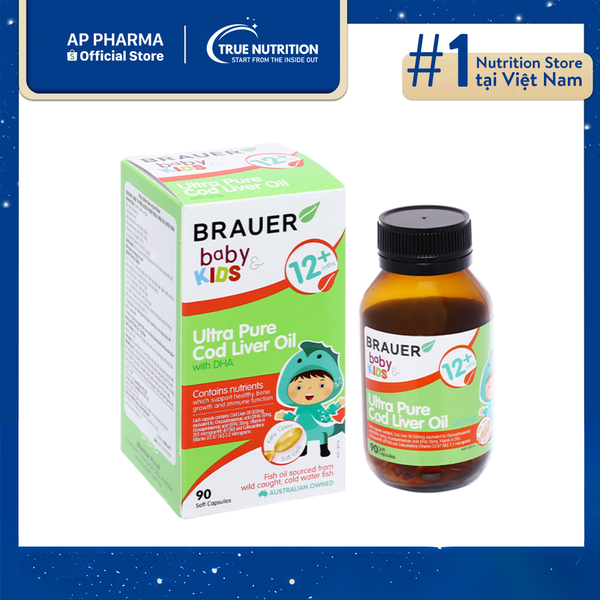 Brauer Baby & Kids Ultra Pure Cod Liver Oil with DHA