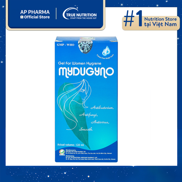 Mydugyno Nature 120ml – Gel Vệ Sinh Dịu Nhẹ, Ngừa Viêm Hiệu Quả