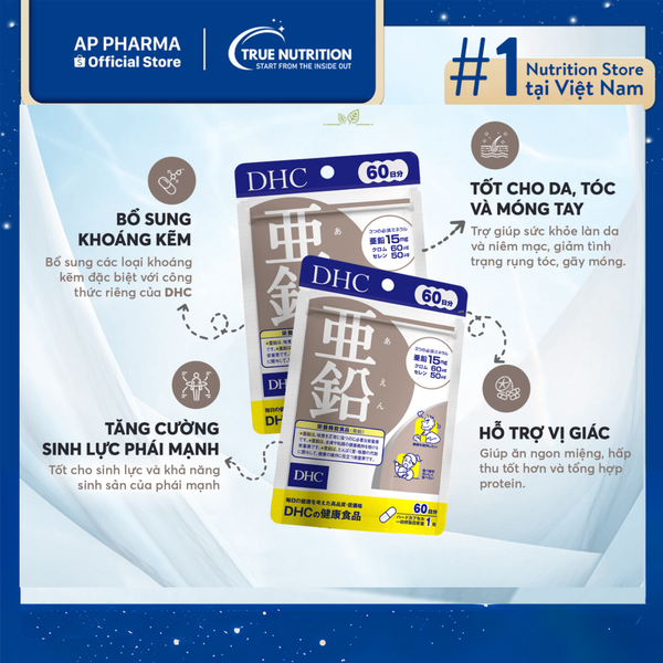 DHC Zinc: Vi chất thiết yếu giúp cơ thể khỏe mạnh, tràn đầy sức sống