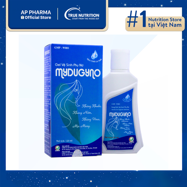 Mydugyno Nature 120ml – Gel Vệ Sinh Dịu Nhẹ, Ngừa Viêm Hiệu Quả