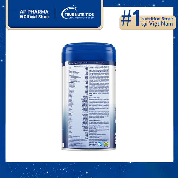 Sữa Aptamil Advanced số 2 800g nội địa Anh (từ 6-12 tháng)