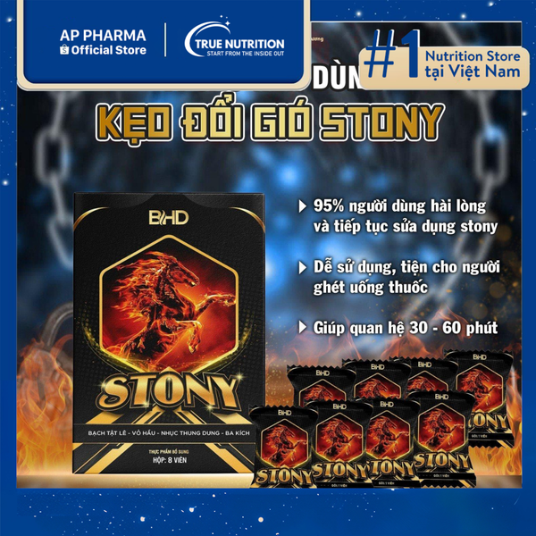 Kẹo Stony: Thành Phần, Tác Dụng, Cách Dùng và Giá Bán Chính Hãng
