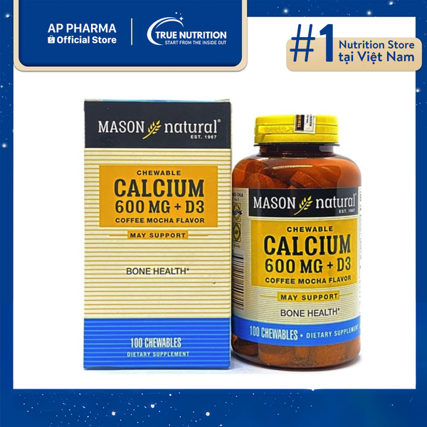 Mason Calcium 600mg + D3 - Canxi