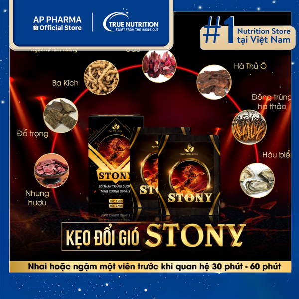Kẹo Stony: Thành Phần, Tác Dụng, Cách Dùng và Giá Bán Chính Hãng