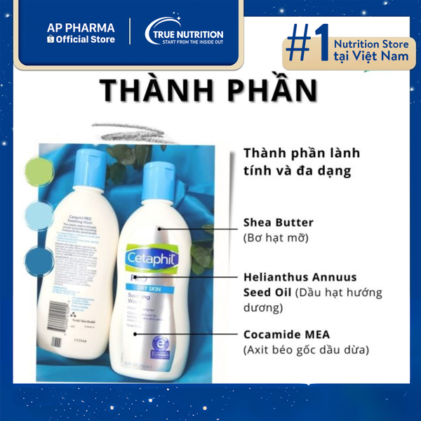 Sữa Tắm Cetaphil Cho Người Lớn: Dưỡng Da Mịn Màng